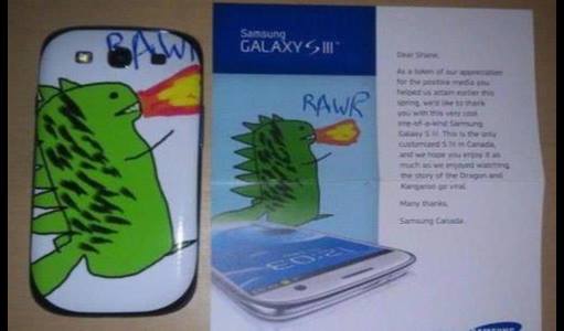 Samsung Paints Fire Dragon on Galaxy S3